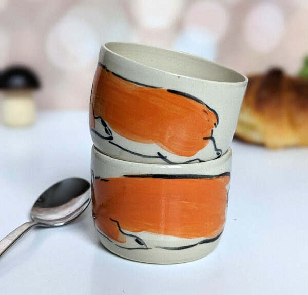 adorable corgi sleeping cup handmade