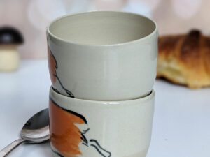 adorable corgi sleeping cup handmade