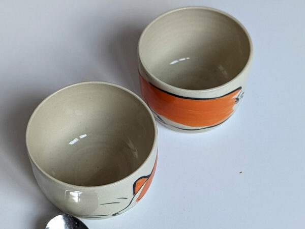 adorable corgi sleeping cup handmade