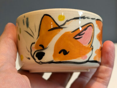 Stoneware Tumbler : Corgi Sploot - Image 5