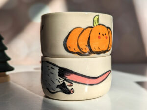 opossum pumpkin tumbler cute