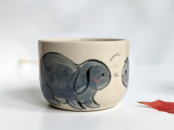 grey lop bunnies tumbler