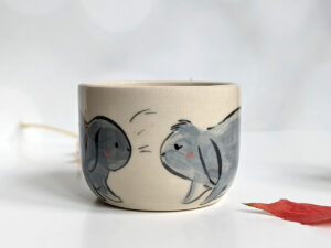 grey lop bunnies tumbler