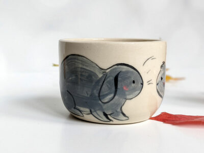 grey lop bunnies tumbler