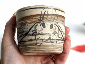 ceramic cup moth