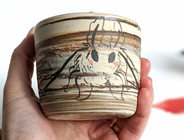 ceramic cup moth