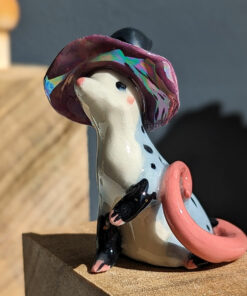 opossum witch figurine