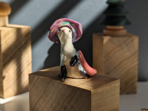 opossum witch figurine