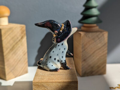 opossum witch figurine