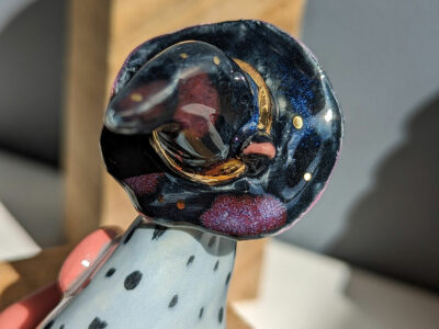 opossum witch figurine