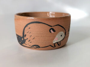 ceramic cup beaver