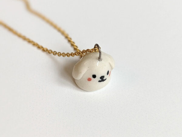 ghost puppy pendant