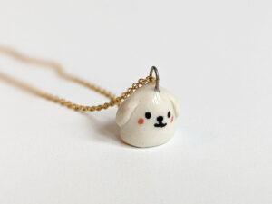 ghost puppy pendant