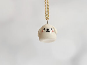 ghost puppy pendant