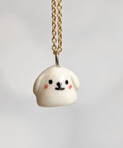 ghost puppy pendant