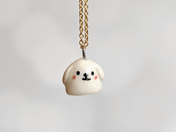 ghost puppy pendant