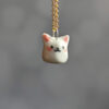 ghost cat pendant