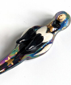 magpie porcelain brush rest chopstick rest