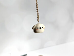 ghost puppy pendant