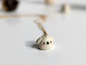 ghost puppy pendant