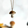 porcelain pendant gold cap