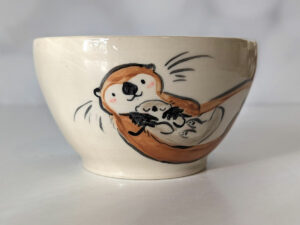 otter bowl stoneware