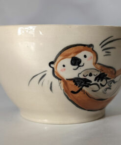 otter bowl stoneware