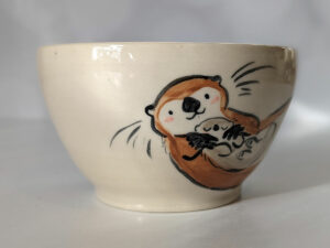 otter bowl stoneware