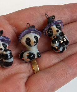 Raccoon Witch Pendant