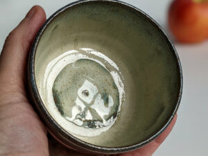 opossum pumpkin cute black stoneware bowl