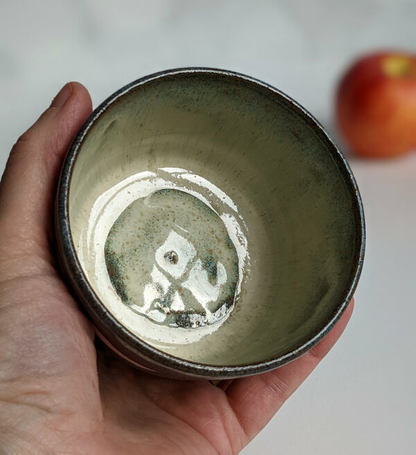 opossum pumpkin cute black stoneware bowl