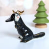 antlered platypus porcelain figurine