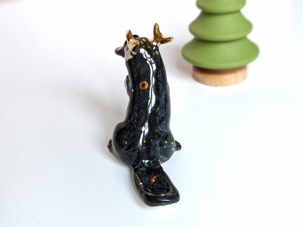 antlered platypus porcelain figurine