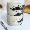 stoneware tumbler badger