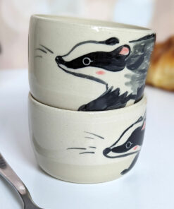 stoneware tumbler badger