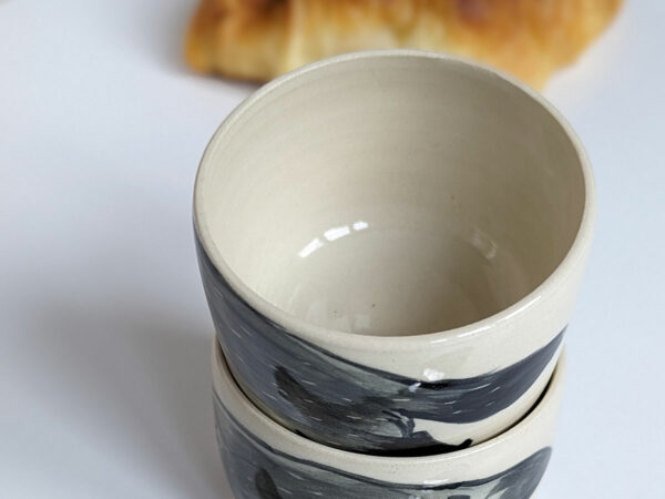 stoneware tumbler badger