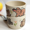 stoneware tumbler pygmy bunny