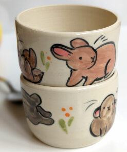 stoneware tumbler pygmy bunny