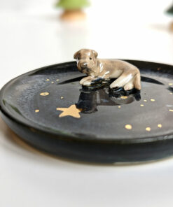 Dog Dish and Figurine