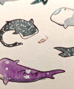 65 whale sharks painting