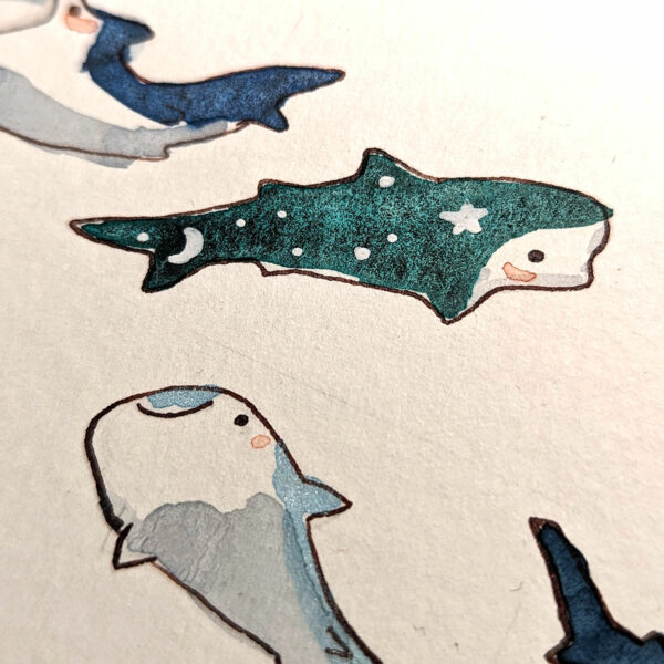 65 whale sharks painting