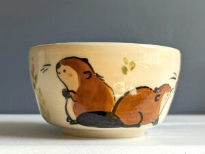 beaver family bowl