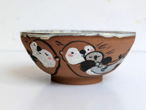 otter family bowl