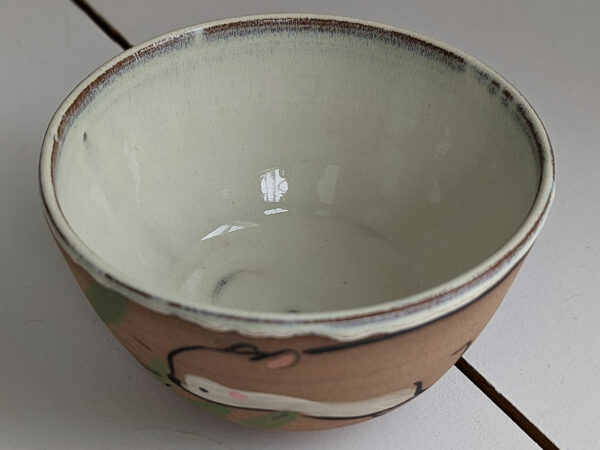 cute otter bowl handmade kness