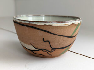 cute otter bowl handmade kness