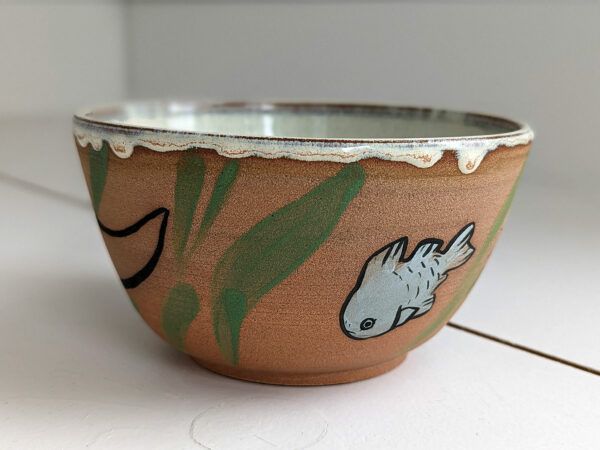 cute otter bowl handmade kness