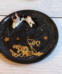 commission cat ring dish