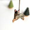 pet portrait necklace : a texas blue heeler dog portrait