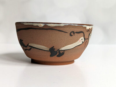 Stoneware Bowl - Red- Otter - Image 4