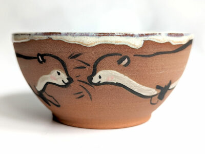 Stoneware Bowl - Red- Otter - Image 8